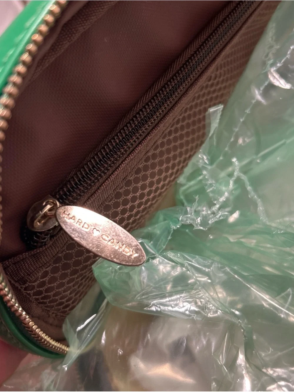 Hard Candy X Girl Scouts Mint Cosmetics Makeup Bag Great Condition